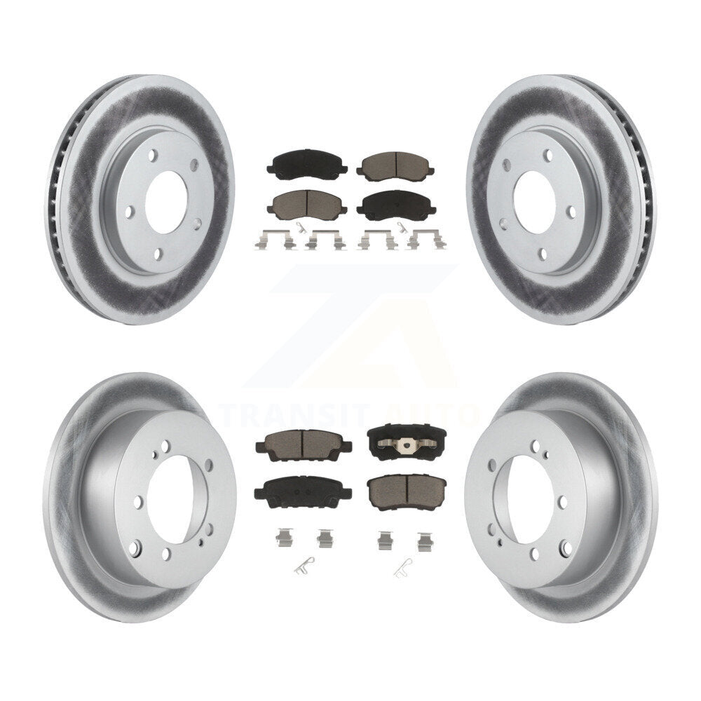 Transit Auto KGC-100692 Disc Brake Kit for 2004-2006 Mitsubishi Lancer - Front and Rear