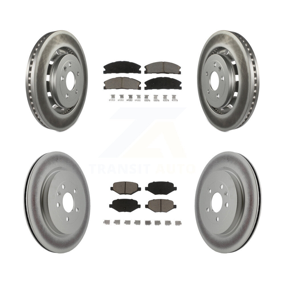 Transit Auto KGC-100694 Disc Brake Kit for 2012-2019 Ford Taurus, Lincoln MKT and More - Front and Rear