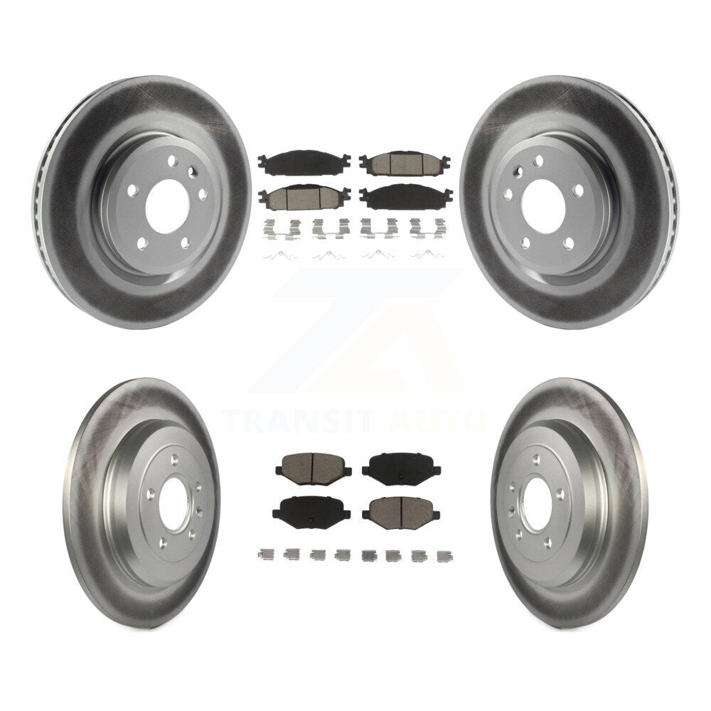 Transit Auto KGC-100696 Disc Brake Kit for 2009-2019 Ford Explorer, Ford Flex and More - Front and Rear