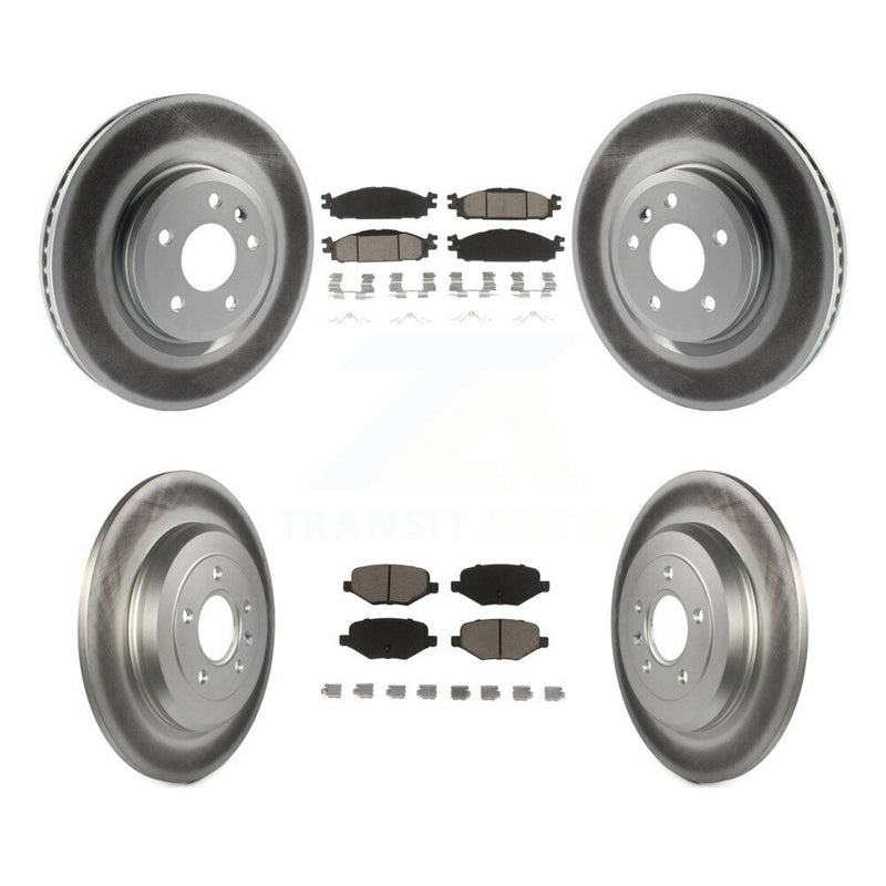 Transit Auto KGC-100696 Disc Brake Kit for 2009-2019 Ford Explorer, Ford Flex and More - Front and Rear