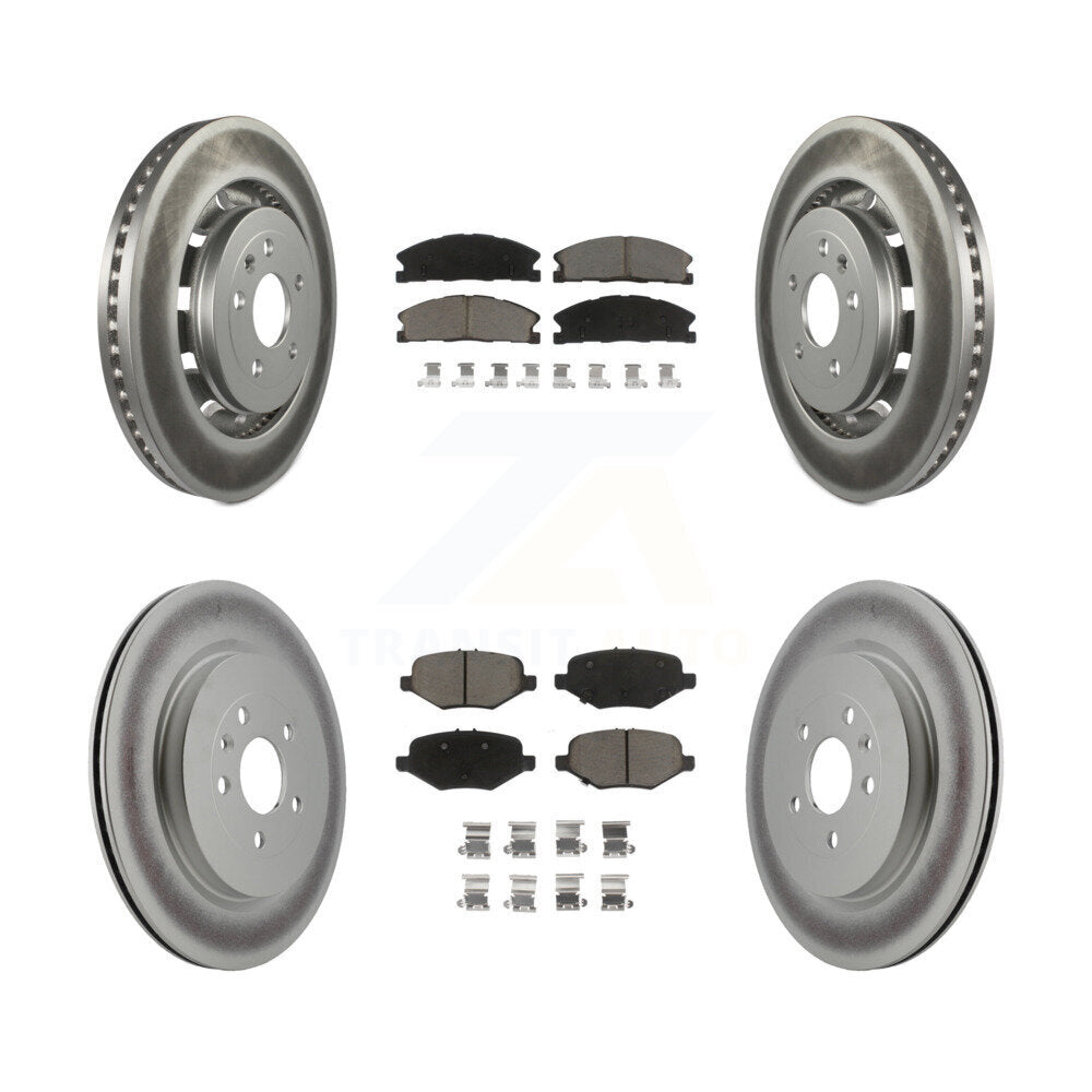 Transit Auto KGC-100697 Disc Brake Kit for 2012-2019 Ford Taurus, Ford Explorer and More - Front and Rear