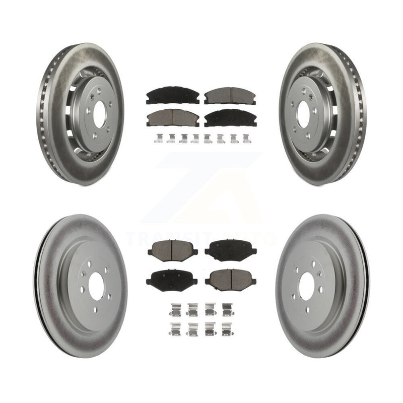 Transit Auto KGC-100697 Disc Brake Kit for 2012-2019 Ford Taurus, Ford Explorer and More - Front and Rear