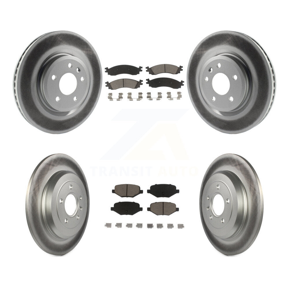 Transit Auto KGC-100698 Disc Brake Kit for 2010-2012 Ford Taurus - Front and Rear