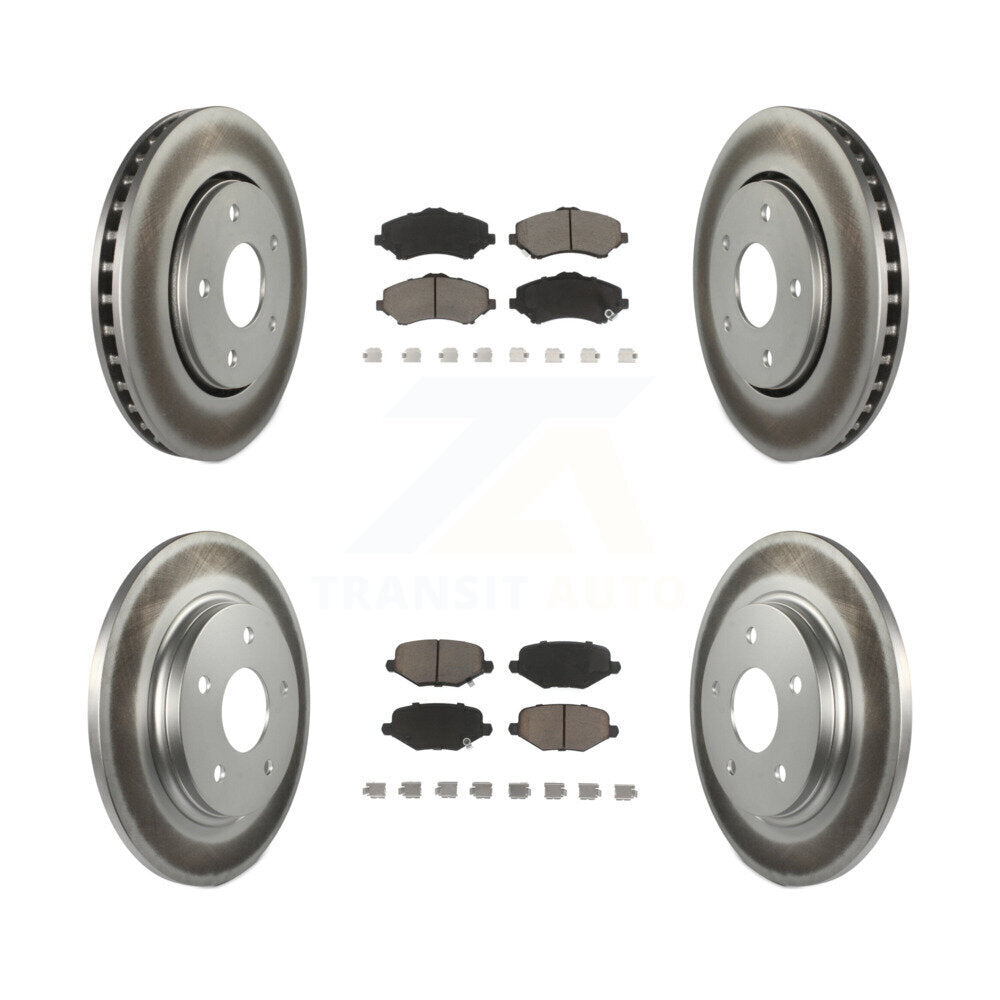 Transit Auto KGC-100712 Disc Brake Kit for 2012-2016 Chrysler Town & Country, Dodge Grand Caravan and More - Front and Rear