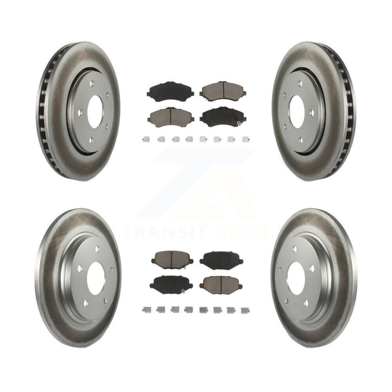 Transit Auto KGC-100712 Disc Brake Kit for 2012-2016 Chrysler Town & Country, Dodge Grand Caravan and More - Front and Rear