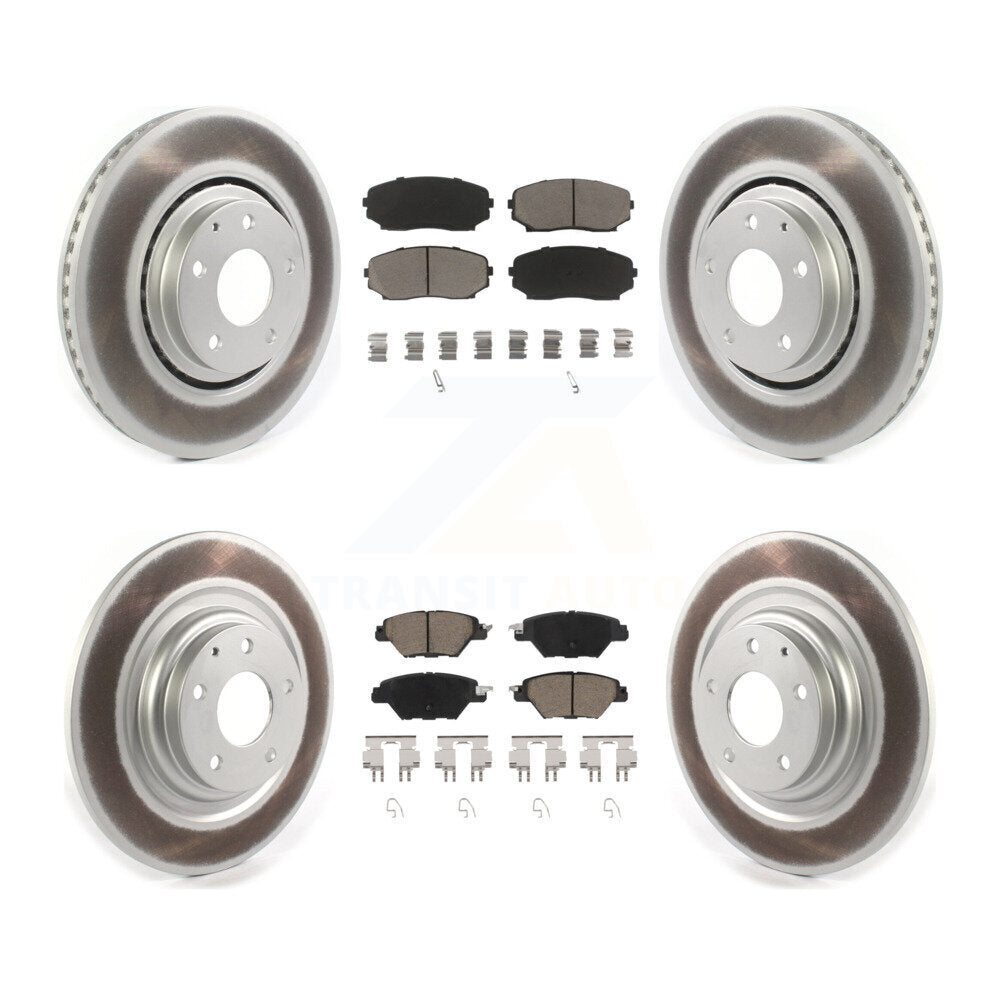 Transit Auto KGC-100728 Disc Brake Kit for 2016-2023 Mazda CX-9 - Front and Rear