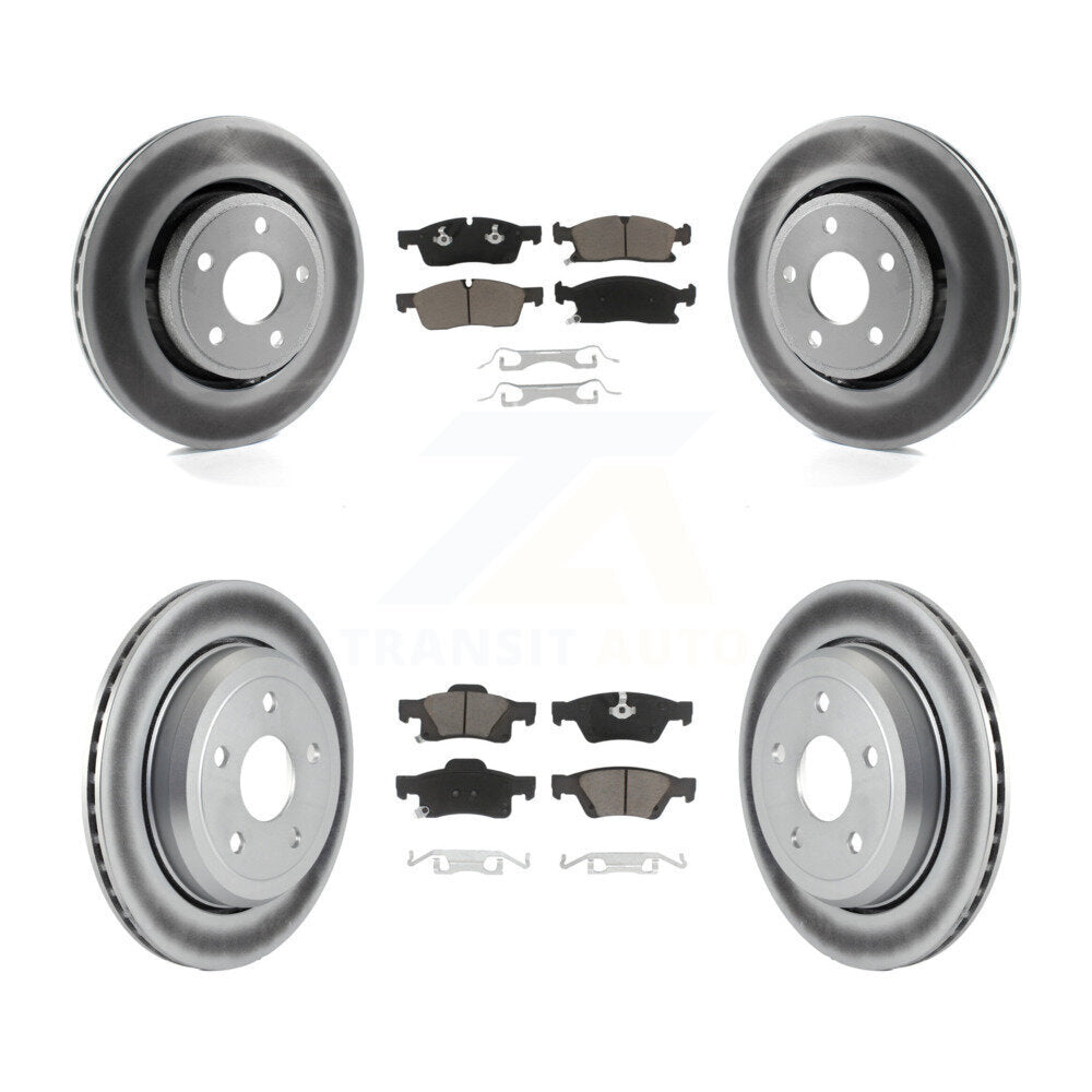 Transit Auto KGC-100731 Disc Brake Kit for 2022 Jeep Grand Cherokee WK - Front and Rear