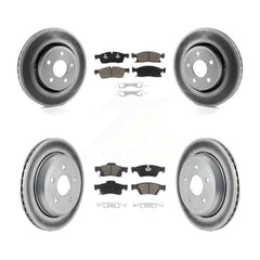 Transit Auto KGC-100731 Disc Brake Kit for 2022 Jeep Grand Cherokee WK - Front and Rear
