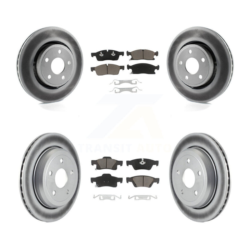 Transit Auto KGC-100731 Disc Brake Kit for 2022 Jeep Grand Cherokee WK - Front and Rear