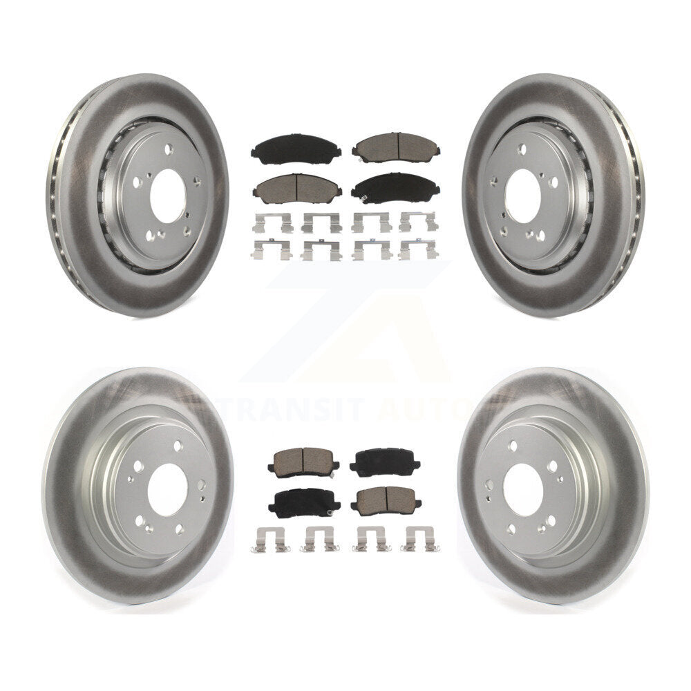 Transit Auto KGC-100733 Disc Brake Kit for 2017-2020 Acura MDX - Front and Rear
