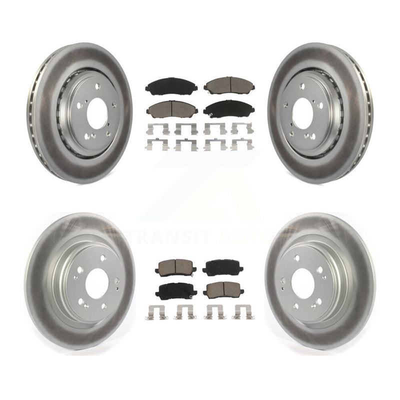 Transit Auto KGC-100733 Disc Brake Kit for 2017-2020 Acura MDX - Front and Rear