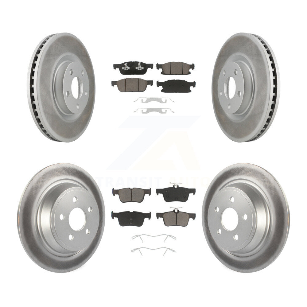 Transit Auto KGC-100739 Disc Brake Kit for 2015-2019 Ford Edge - Front and Rear