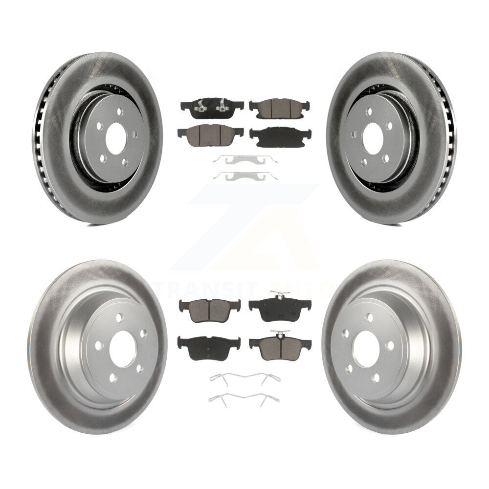 Transit Auto KGC-100740 Disc Brake Kit for 2015-2023 Ford Edge, Lincoln Nautilus, Lincoln MKX - Front and Rear