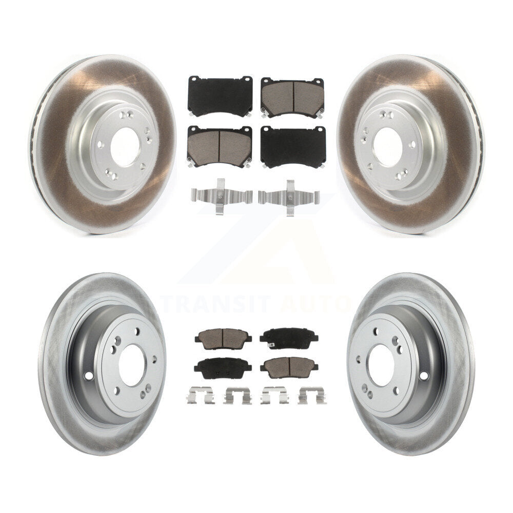 Transit Auto KGC-100762 Disc Brake Kit for 2010-2014 Hyundai Genesis - Front and Rear