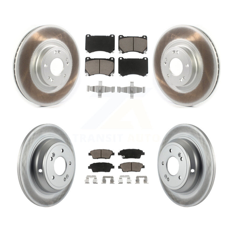 Transit Auto KGC-100762 Disc Brake Kit for 2010-2014 Hyundai Genesis - Front and Rear