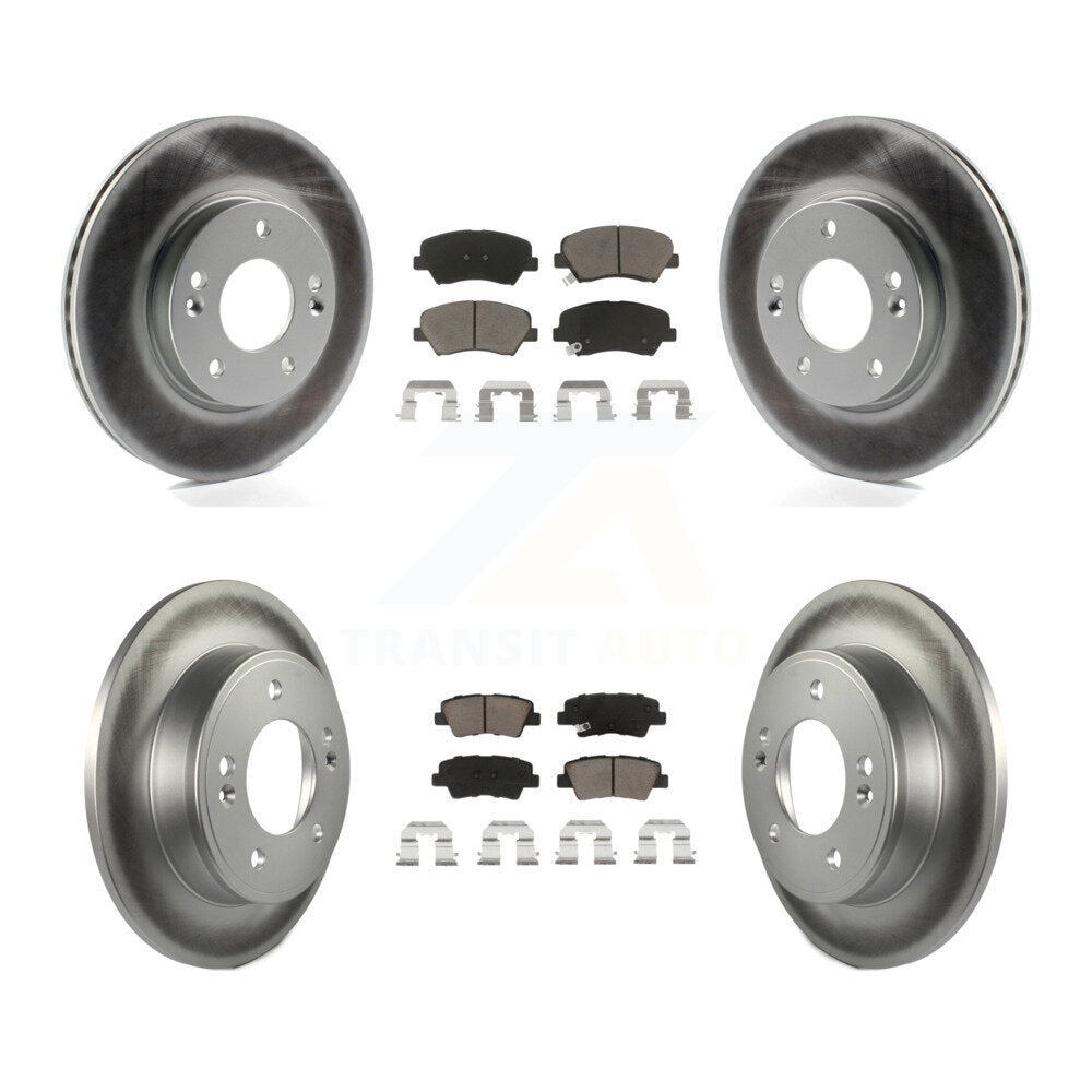 Transit Auto KGC-100772 Disc Brake Kit for 2011-2016 Hyundai Elantra GT, Kia Forte and More - Front and Rear