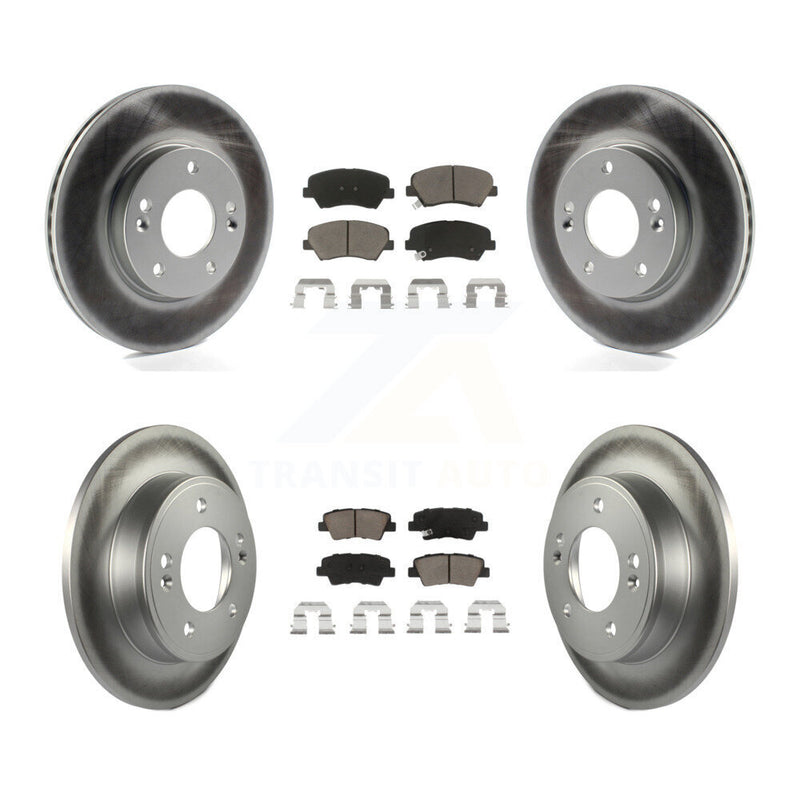 Transit Auto KGC-100772 Disc Brake Kit for 2011-2016 Hyundai Elantra GT, Kia Forte and More - Front and Rear