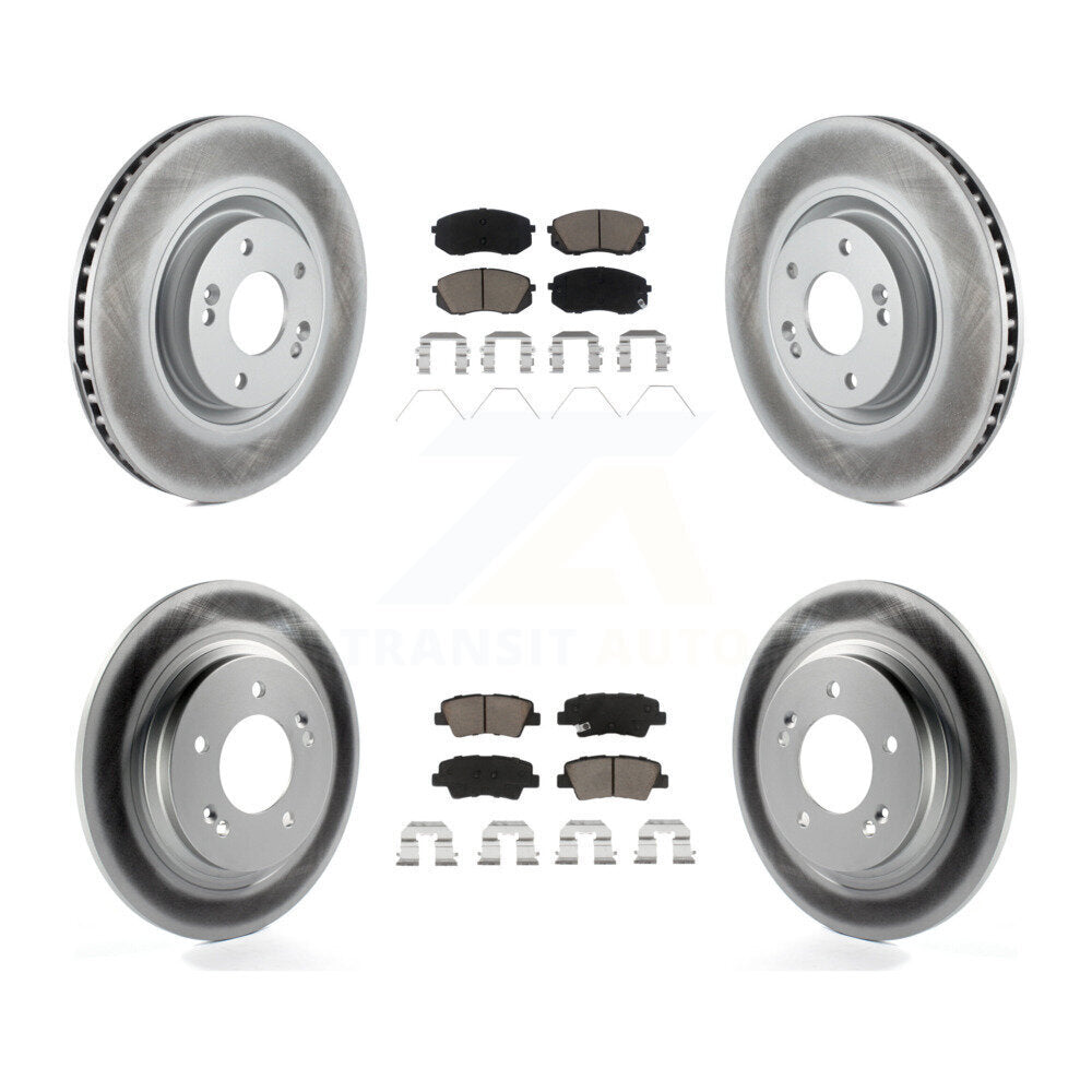Transit Auto KGC-100773 Disc Brake Kit for 2016 Hyundai Sonata - Front and Rear