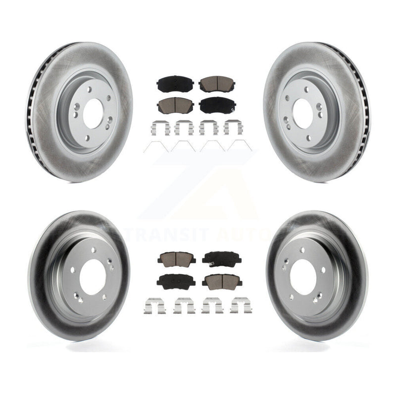 Transit Auto KGC-100773 Disc Brake Kit for 2016 Hyundai Sonata - Front and Rear