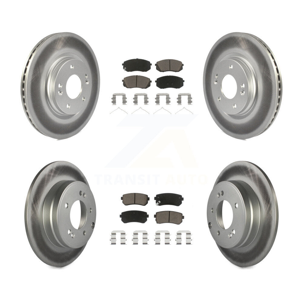 Transit Auto KGC-100774 Disc Brake Kit for 2016 Hyundai Sonata - Front and Rear