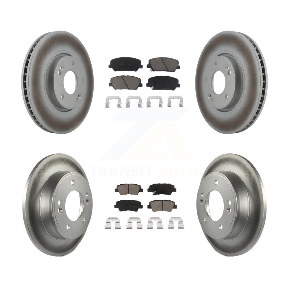 Transit Auto KGC-100775 Disc Brake Kit for 2013-2015 Hyundai Veloster - Front and Rear