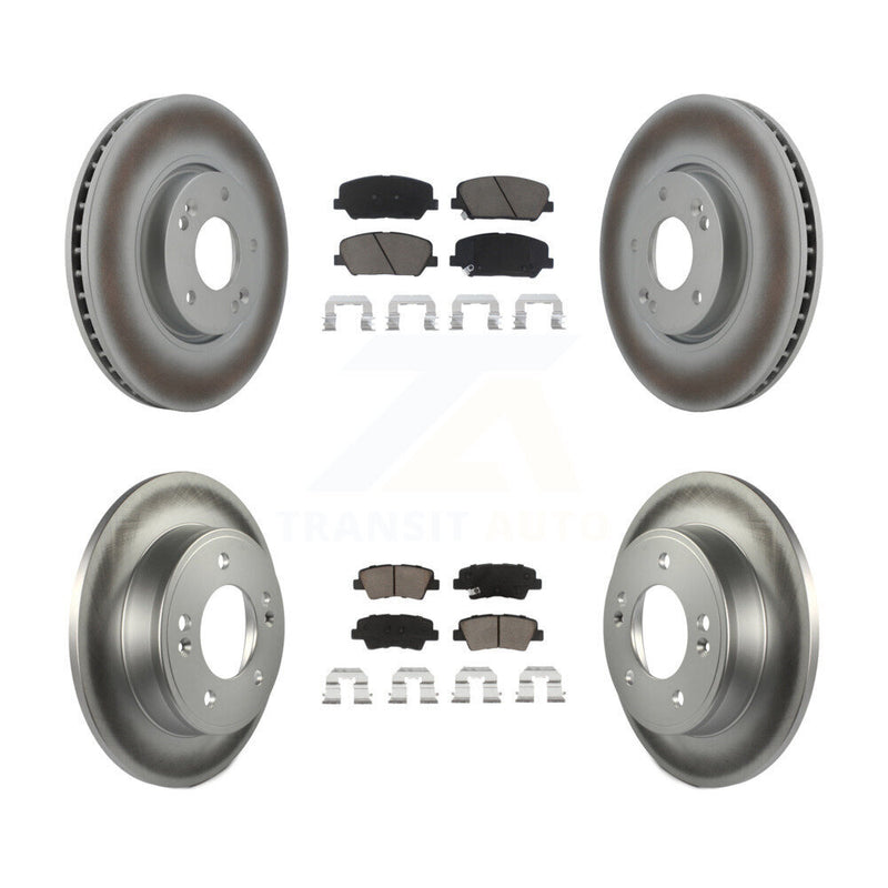 Transit Auto KGC-100775 Disc Brake Kit for 2013-2015 Hyundai Veloster - Front and Rear
