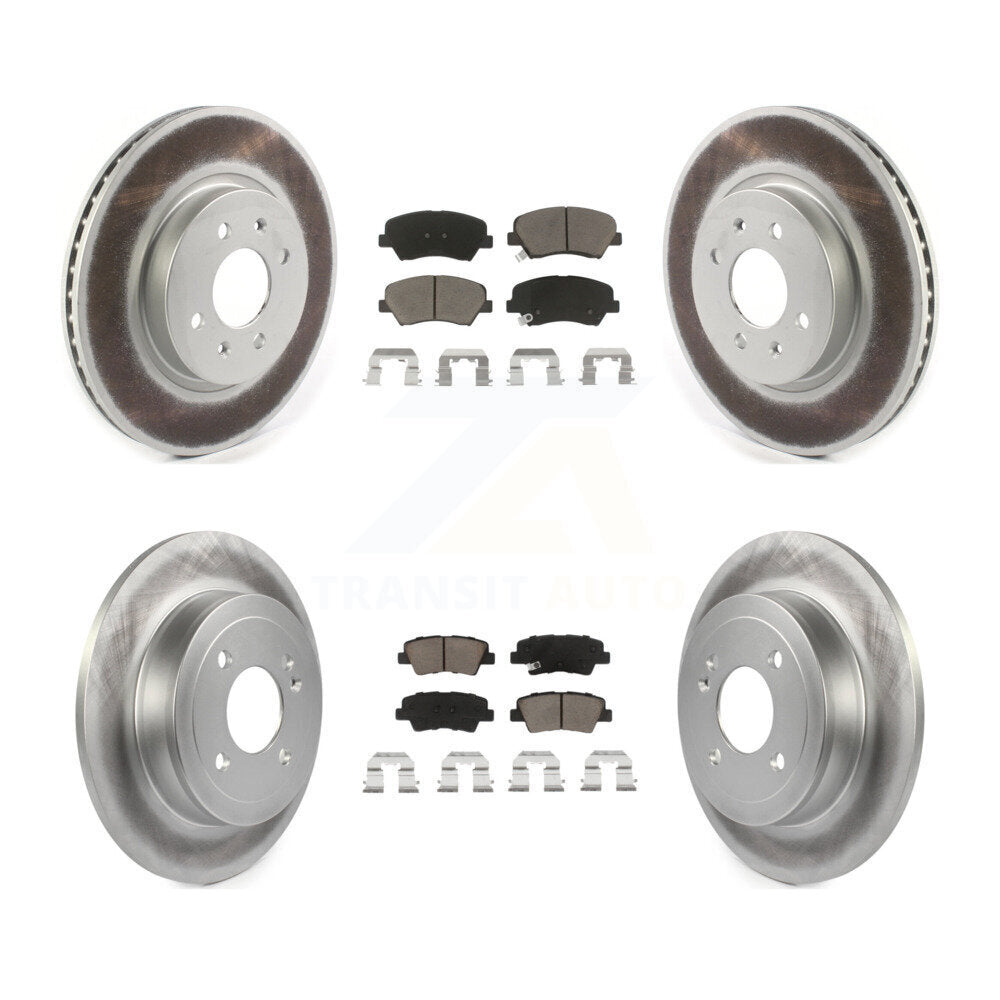 Transit Auto KGC-100777 Disc Brake Kit for 2012-2017 Kia Rio - Front and Rear