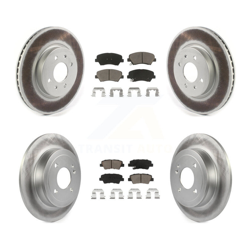 Transit Auto KGC-100777 Disc Brake Kit for 2012-2017 Kia Rio - Front and Rear