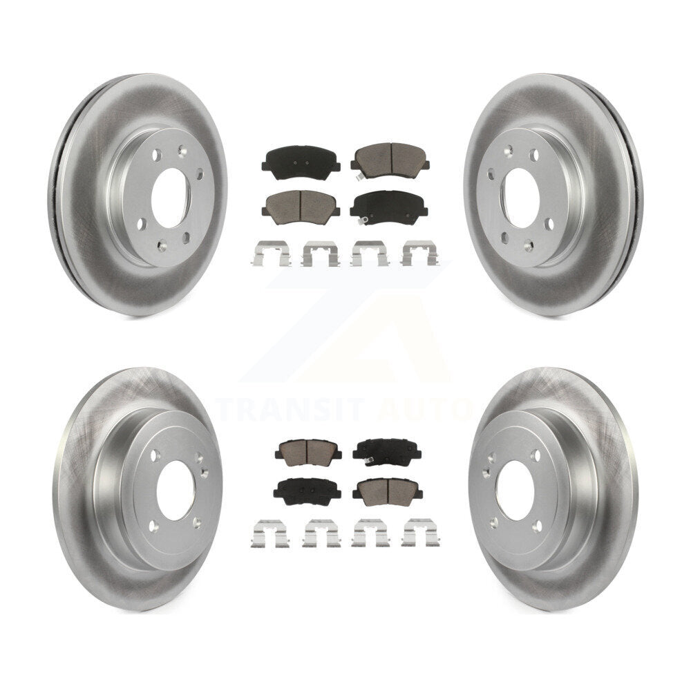 Transit Auto KGC-100778 Disc Brake Kit for 2012-2018 Kia Rio, Hyundai Accent - Front and Rear