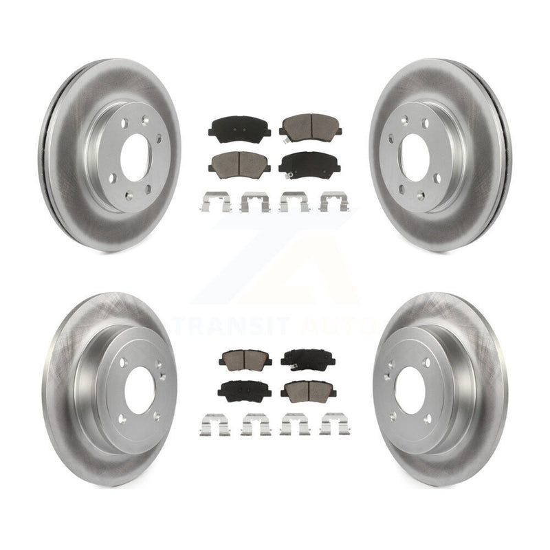 Transit Auto KGC-100778 Disc Brake Kit for 2012-2018 Kia Rio, Hyundai Accent - Front and Rear