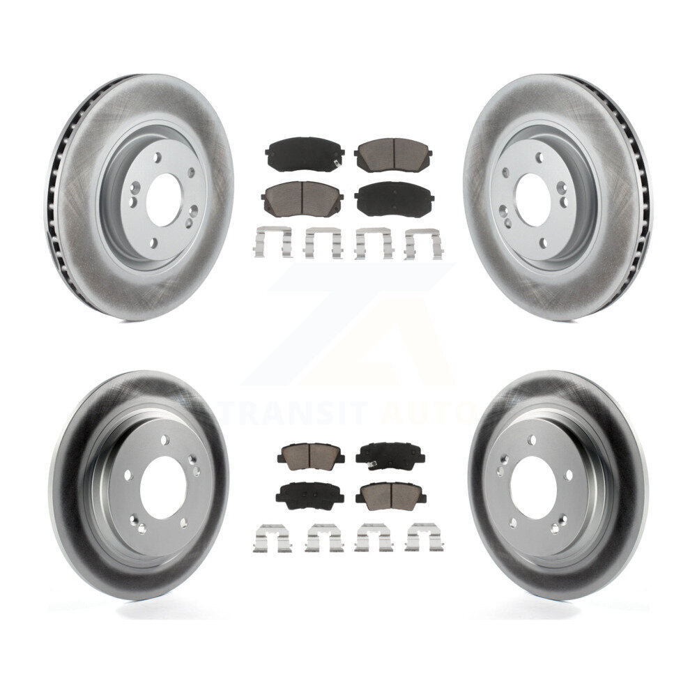 Transit Auto KGC-100779 Disc Brake Kit for 2014-2016 Hyundai Sonata, Kia Cadenza - Front and Rear