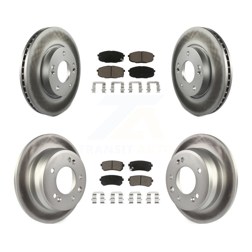 Transit Auto KGC-100782 Disc Brake Kit for 2009-2012 Hyundai Elantra - Front and Rear
