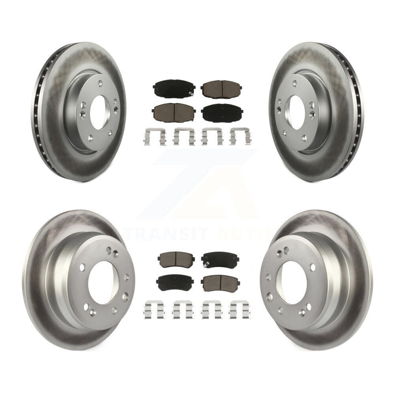 Transit Auto KGC-100782 Disc Brake Kit for 2009-2012 Hyundai Elantra - Front and Rear