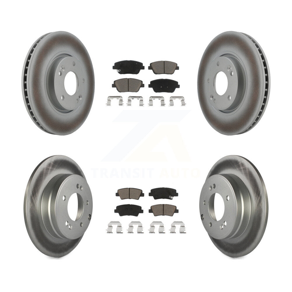 Transit Auto KGC-100786 Disc Brake Kit for 2011-2016 Kia Optima, Hyundai Sonata - Front and Rear