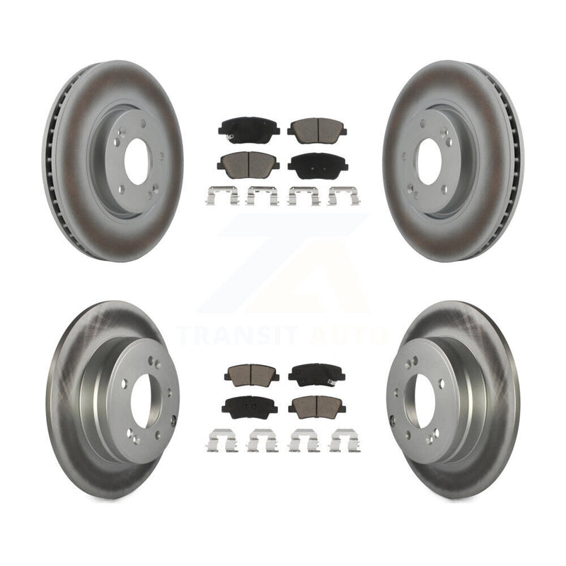 Transit Auto KGC-100786 Disc Brake Kit for 2011-2016 Kia Optima, Hyundai Sonata - Front and Rear