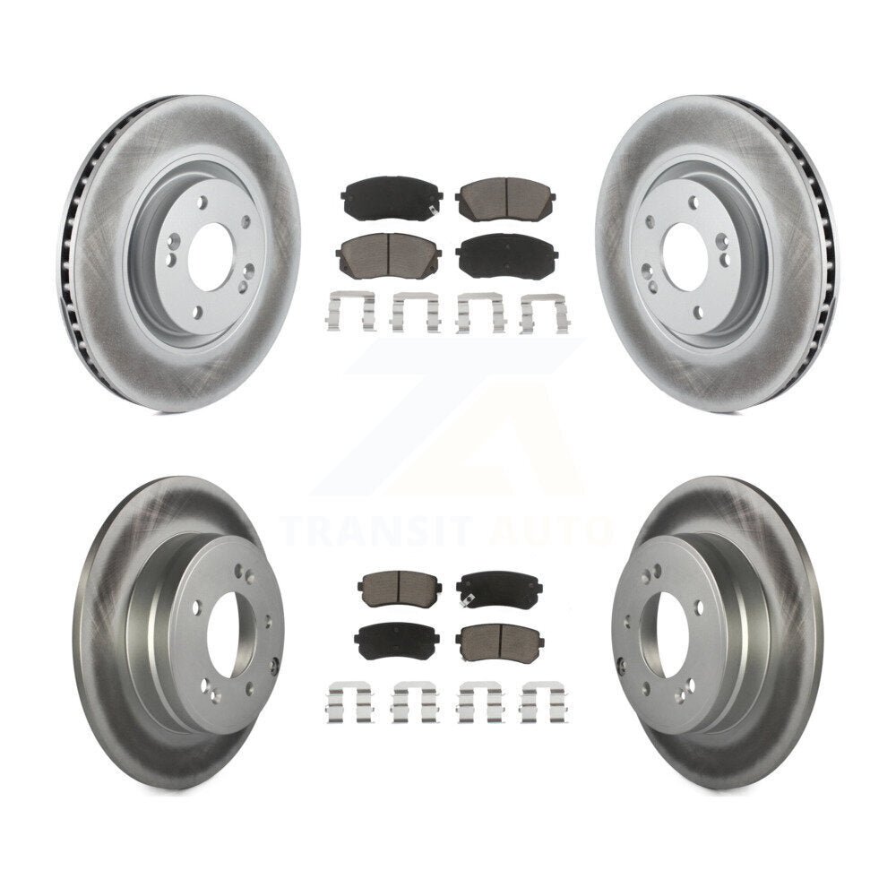 Transit Auto KGC-100790 Disc Brake Kit for 2014-2017 Hyundai Tucson, Kia Cadenza - Front and Rear