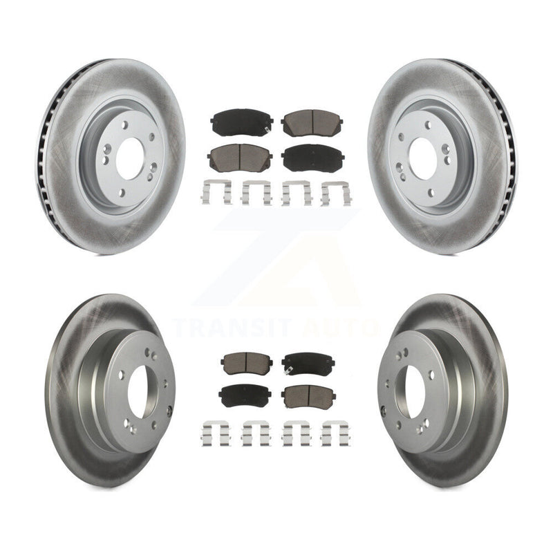 Transit Auto KGC-100790 Disc Brake Kit for 2014-2017 Hyundai Tucson, Kia Cadenza - Front and Rear