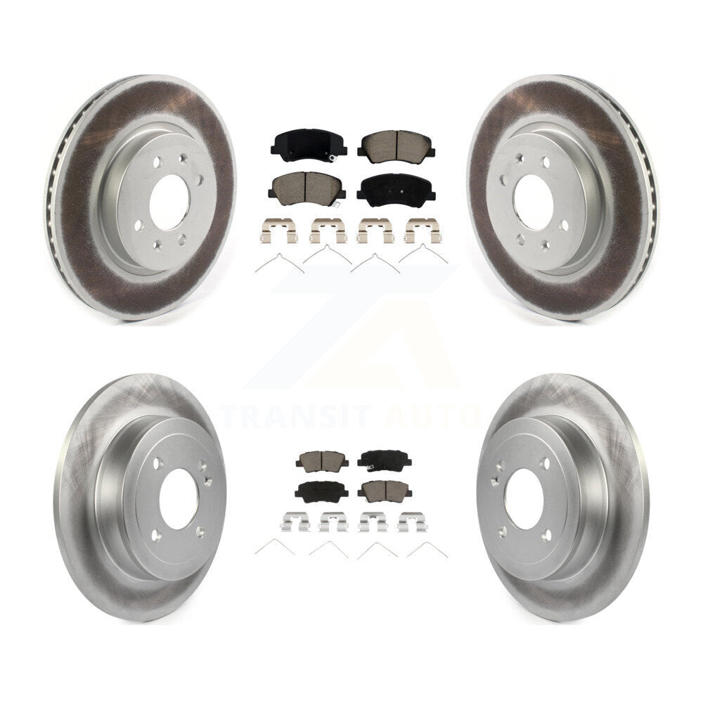 Transit Auto KGC-100793 Disc Brake Kit for 2018-2023 Kia Rio, Hyundai Accent - Front and Rear
