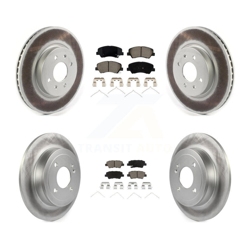 Transit Auto KGC-100793 Disc Brake Kit for 2018-2023 Kia Rio, Hyundai Accent - Front and Rear