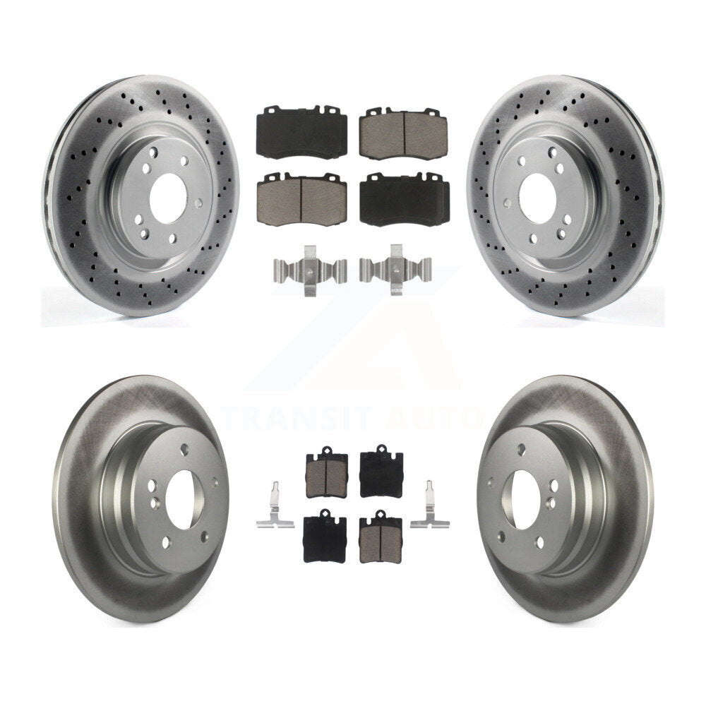 Transit Auto KGC-100813 Disc Brake Kit for 2003-2006 Mercedes-Benz SLK350, Mercedes-Benz C230, Mercedes-Benz C320 - Front and Rear
