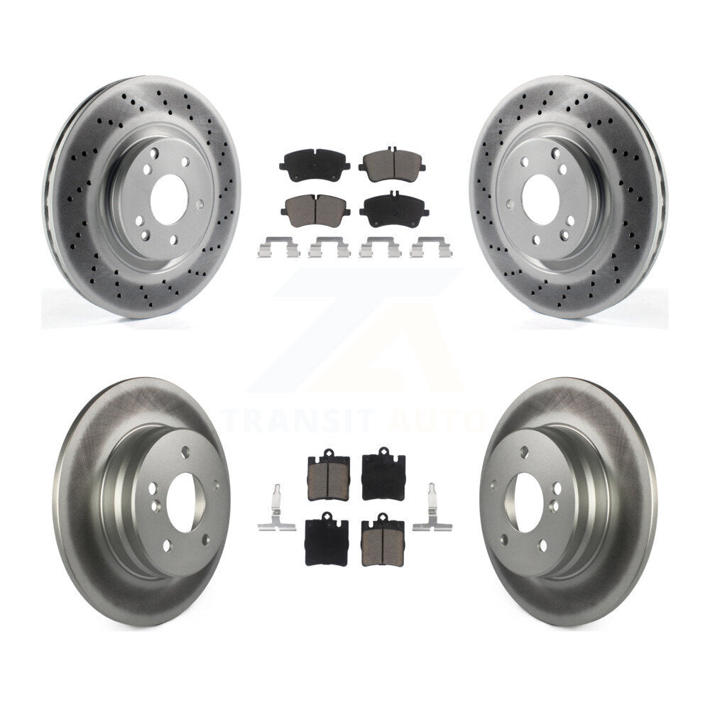 Transit Auto KGC-100815 Disc Brake Kit for 2004 Mercedes-Benz C320 - Front and Rear