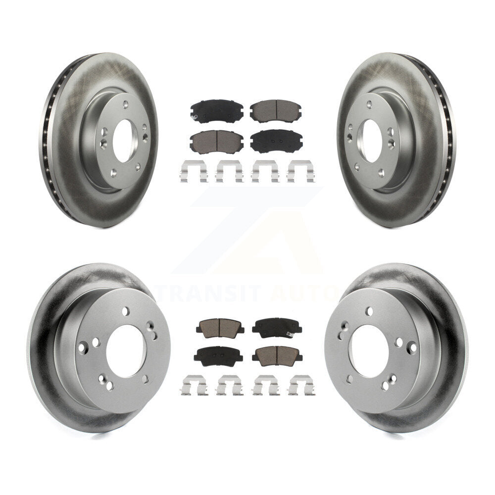 Transit Auto KGC-100819 Disc Brake Kit for 2008-2010 Hyundai Sonata - Front and Rear