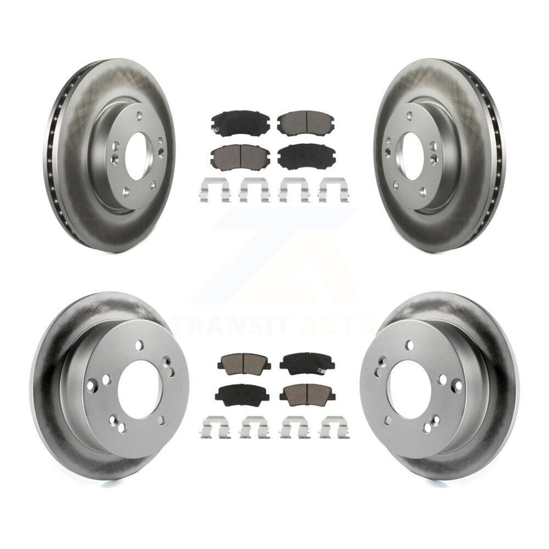 Transit Auto KGC-100819 Disc Brake Kit for 2008-2010 Hyundai Sonata - Front and Rear