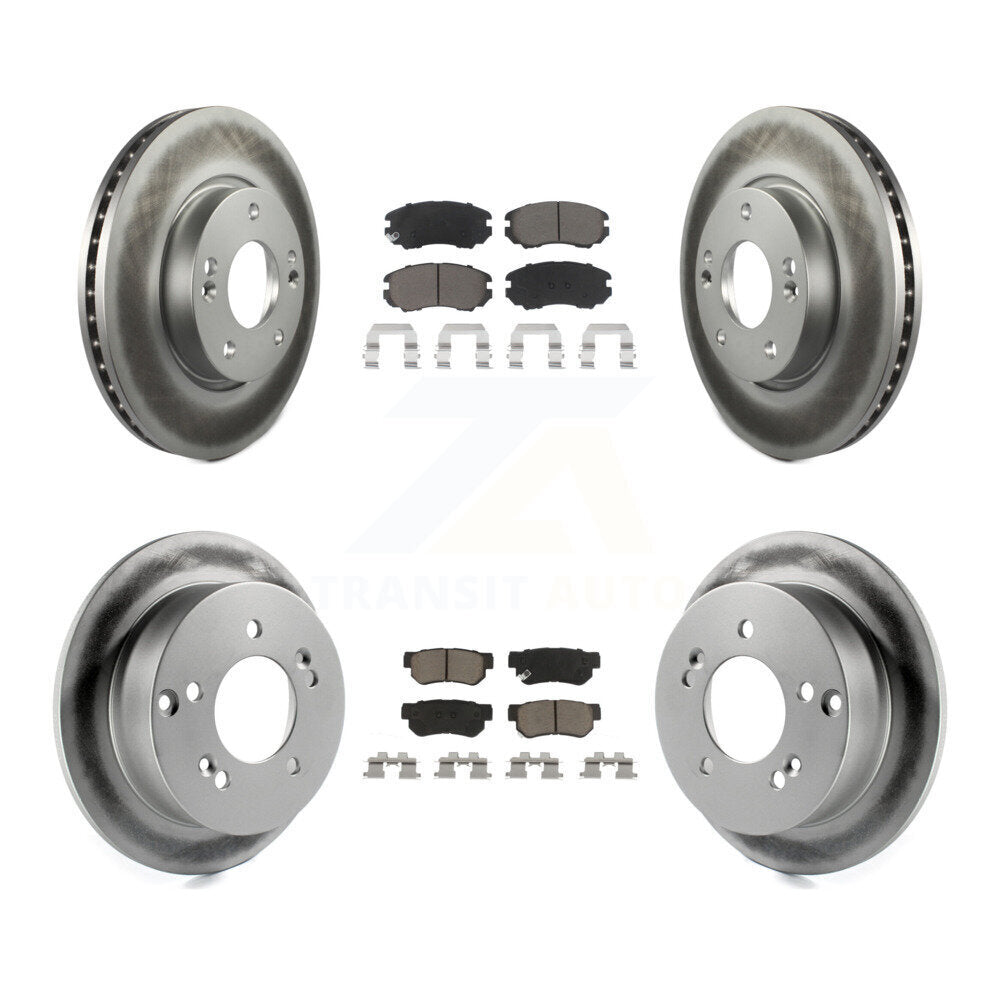 Transit Auto KGC-100821 Disc Brake Kit for 2005-2010 Hyundai Sonata, Kia Magentis and More - Front and Rear