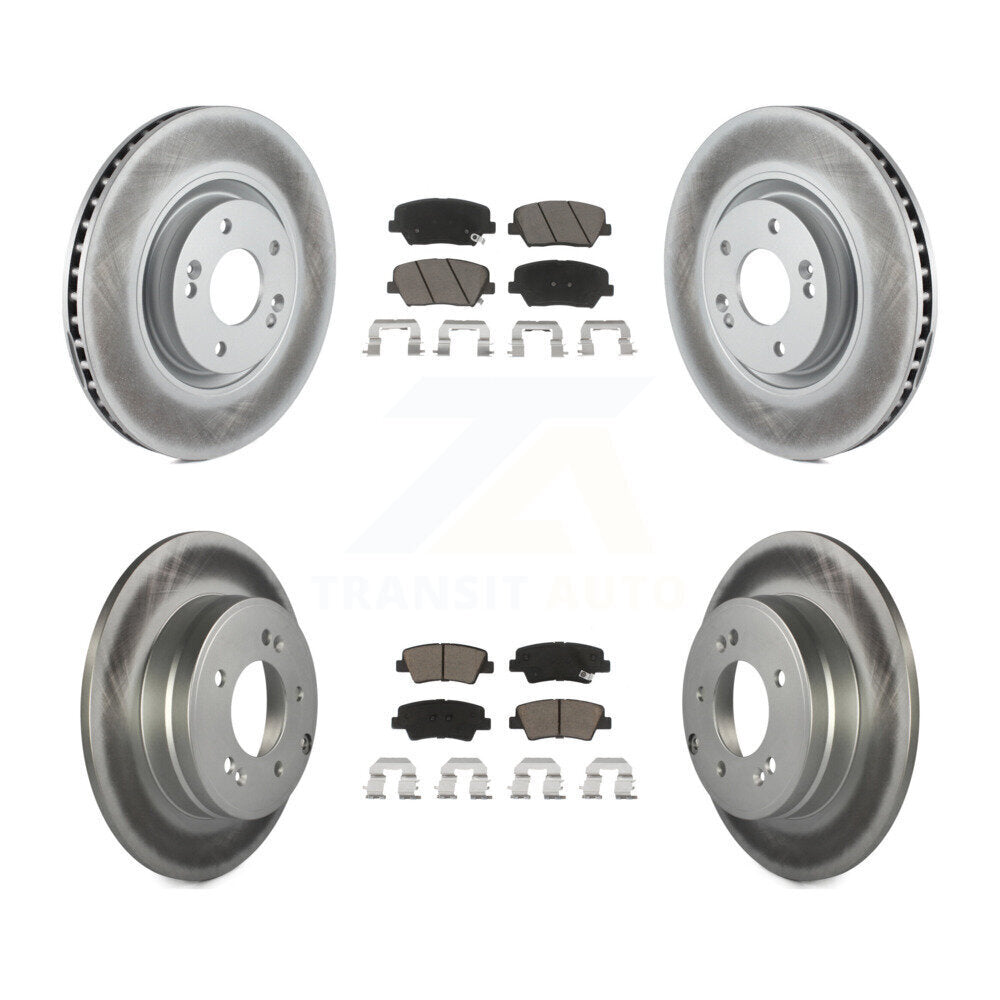 Transit Auto KGC-100823 Disc Brake Kit for 2012-2017 Hyundai Azera - Front and Rear