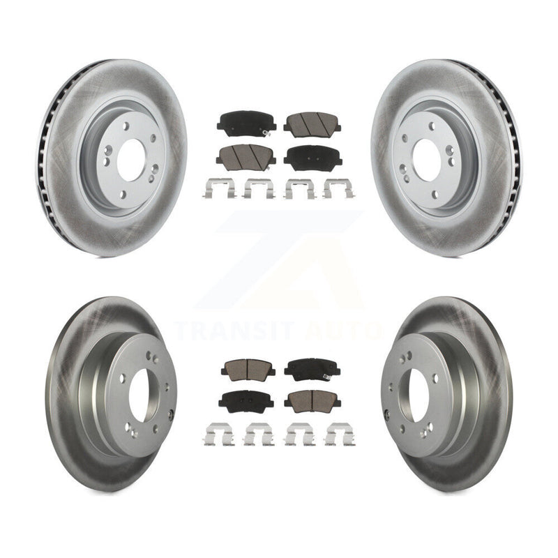 Transit Auto KGC-100823 Disc Brake Kit for 2012-2017 Hyundai Azera - Front and Rear