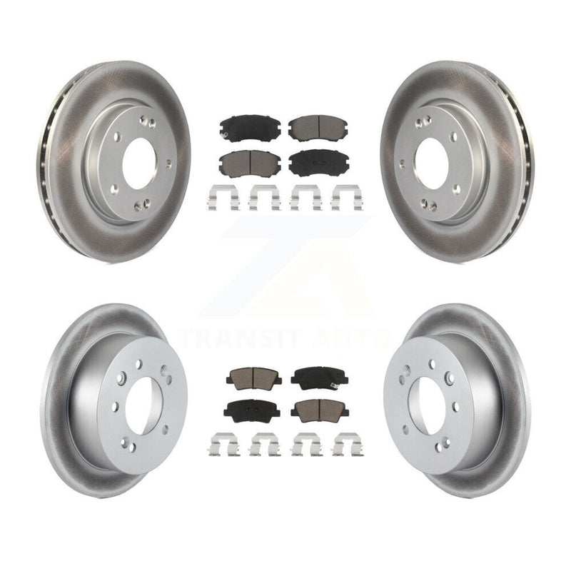 Transit Auto KGC-100825 Disc Brake Kit for 2010 Hyundai Elantra - Front and Rear