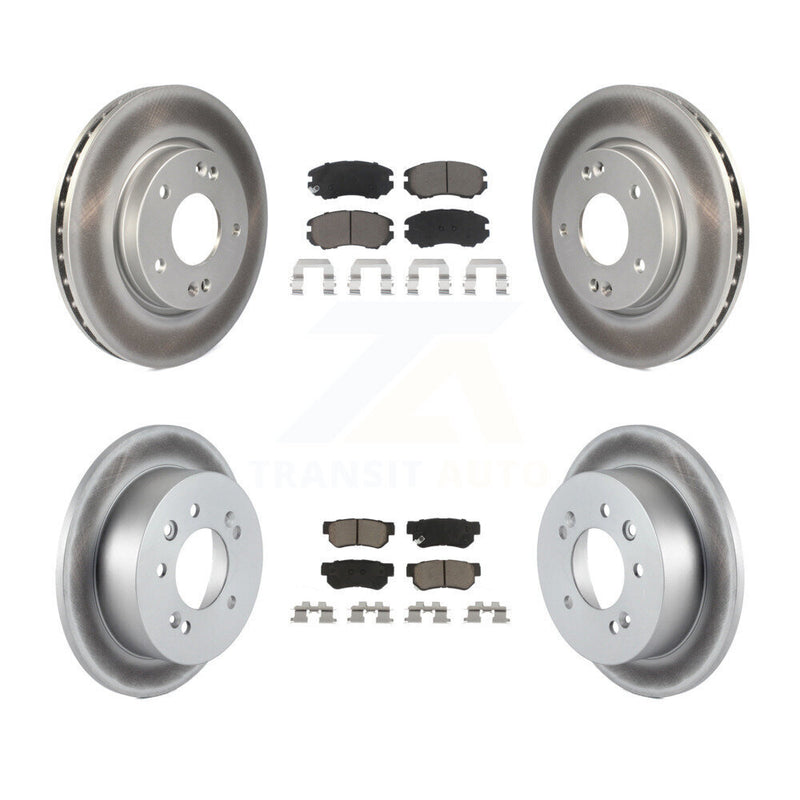 Transit Auto KGC-100826 Disc Brake Kit for 2007-2010 Hyundai Elantra - Front and Rear
