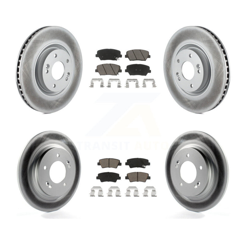 Transit Auto KGC-100829 Disc Brake Kit for 2016-2017 Hyundai Azera - Front and Rear