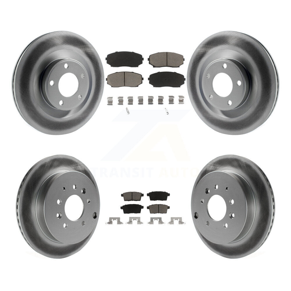 Transit Auto KGC-100838 Disc Brake Kit for 2007-2010 Ford Edge, Lincoln MKX - Front and Rear